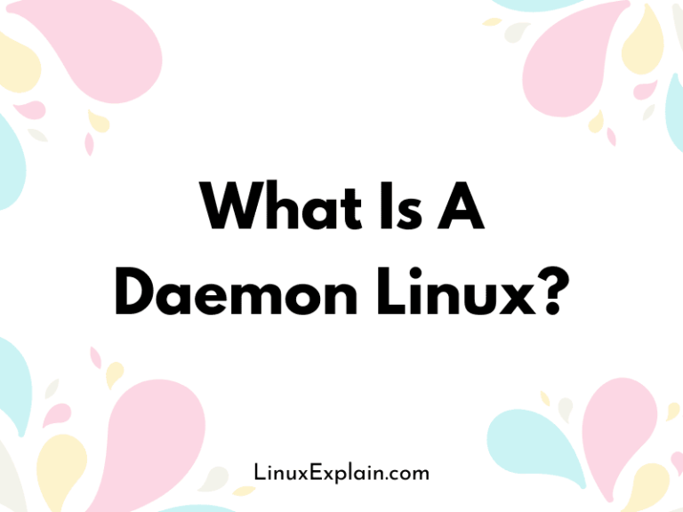What Is A Daemon Linux?